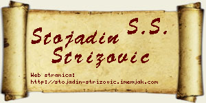 Stojadin Strizović vizit kartica